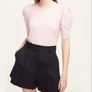 New Rebecca Taylor Light Pink A-line Puff Sleeves T-shirt US M
